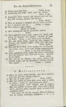 C. Multipliciren.