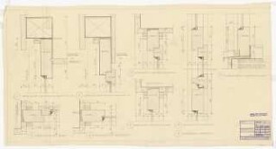 Wohnhaus Mildenberger, Hochberg: Gang- und Garagenfenster: Details 1:1