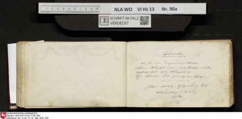 Stammbuch des Ernst Philipp Ludwig Zellmann (1763-1795) aus
                           Braunschweig