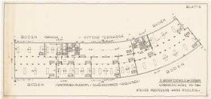 Berufsschulen am Urban, Berlin-Kreuzberg: 2. Berufsschule am Urban (2.Projekt), 4. Obergeschoss 1:200