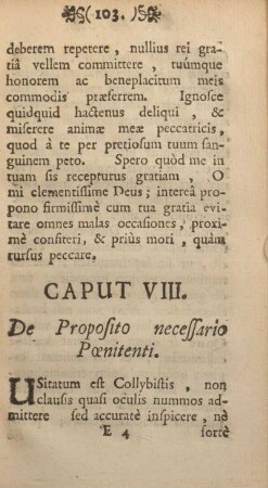 Caput VIII. De proposito necessario pœnitenti.