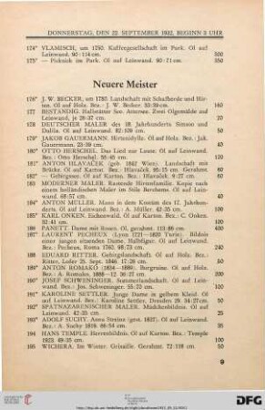 Neuere Meister (Nr. 176-197)