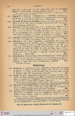 Nachtrag (Nr. 1613 - 1616)