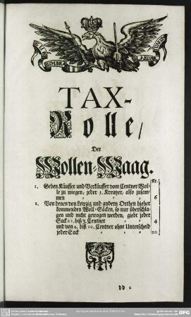 Tax-Rolle, Der Wollen-Waag