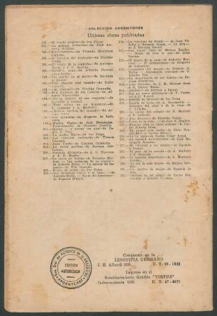 Colección Argentores - Últimas obras publicadas