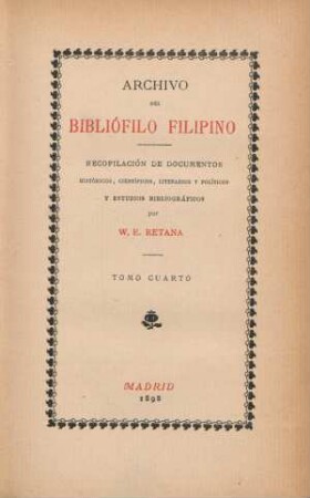 4.1898: Archivo del bibliófilo filipino
