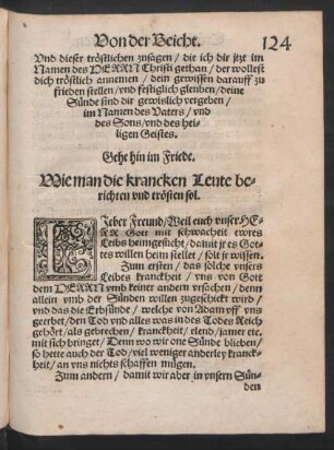 Wie man die krancken Leute berichten und trösten sol.