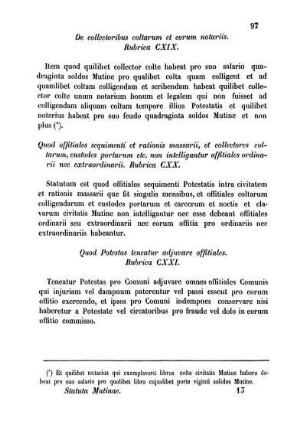 Rubrica CXXI. - Rubrica CXL.