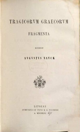 Tragicorum Graecorum fragmenta