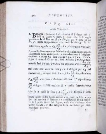 Capo XIII. Delle Trajettorie.