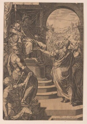 Moses und Aaron vor dem Pharao
