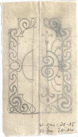 Gmelin, Leopold; Sammlung Gmelin: Kunstgewerbe - Kiste IV - Ornament (Detail)