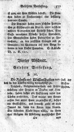 Vierter Abschnitt. Gelehrte Verfassung