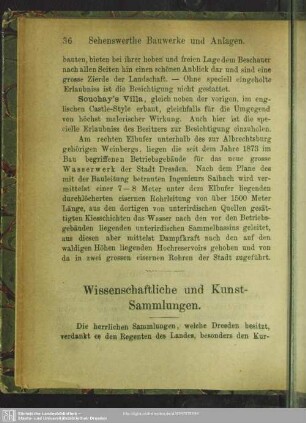 Wissenschaftliche und Kunstsammlungen
