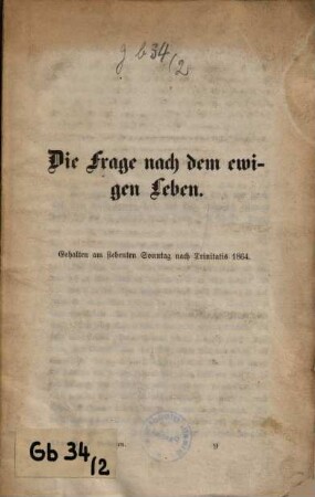 Predigten zumeist apologetischen Inhalts, [2]