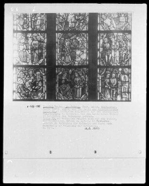 Südöstliches Chorfenster — Szenen aus dem Leben der heiligen Katharina
