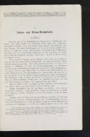 V. Boden- und Klima-Verhältnisse.
