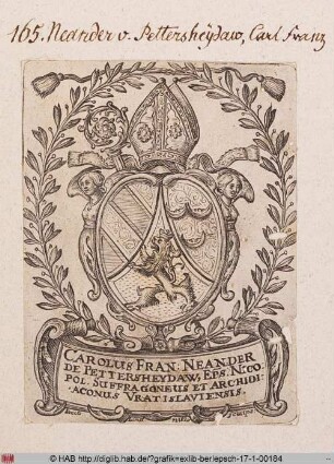 Wappen des Karl Franz Neander von Petersheiden