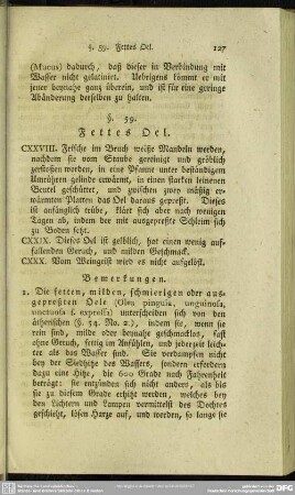§. 59. Fettes Oel