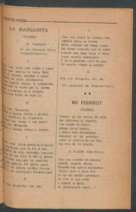Mi pierrot : (Tango)