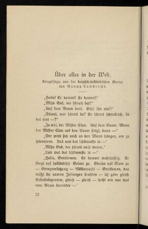 22-44, Über alles in der Welt