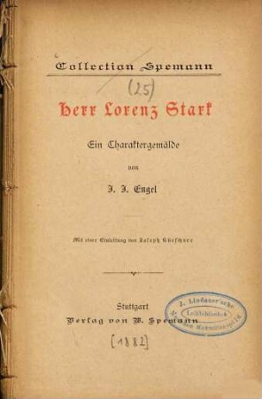 Herr Lorenz Stark