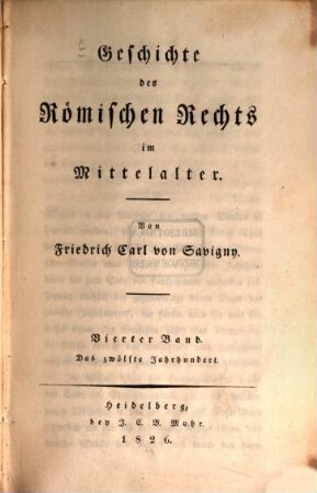 Geschichte des Römischen Rechts im Mittelalter, 4. Das zwölfte Jahrhundert