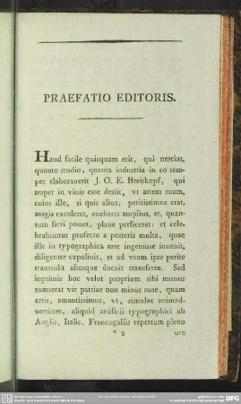 Praefatio Editoris