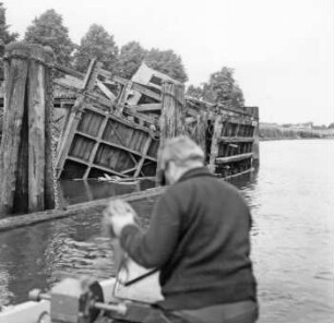 Beschädigung der Klappbrücke Heiligenstedten/Stör