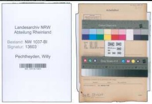Entnazifizierung Willy Pechtheyden , geb. 04.04.1911 (Angestellter)