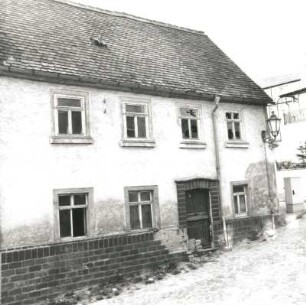 Colditz, Kirchgasse 3. Wohnhaus (18. Jh.). Straßenansicht