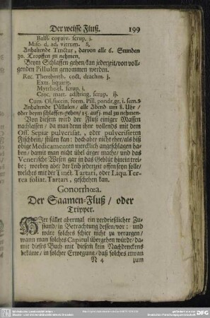 Gonorrhoea. Der Saamen-Fluß, oder Tripper