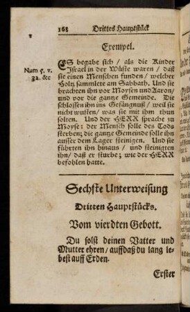 168-178, Sechste Unterweisung