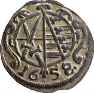Münze, Pfennig, 1658