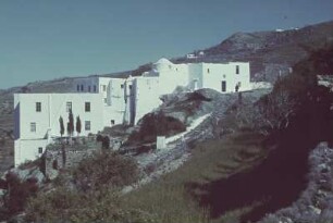 Reisefotos Griechenland. Patmos. Chora. Teilansicht des Johannesklosters