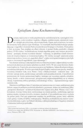 Epitafium Jana Kochanowskiego