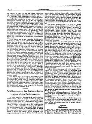 Jubiläumstagung des Zentralverbandes deutscher Enthaltsamkeitsvereine