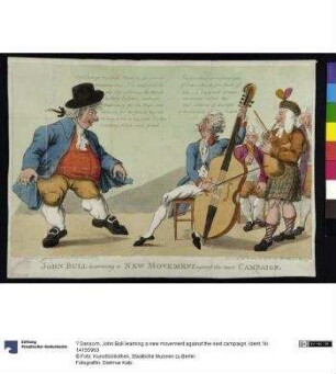 John Bull learning a new movement against the next campaign