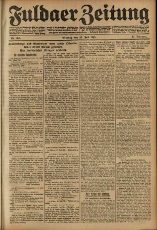 Ausgabe vom Montag, den 19. Juli 1915.