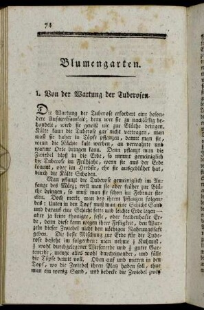 Blumengarten.