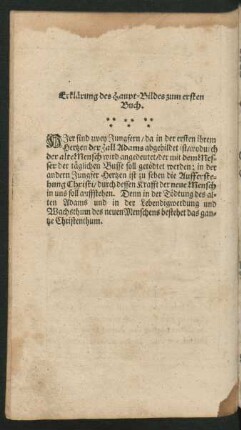 Erklärung des Haupt-Bildes zum ersten Buch