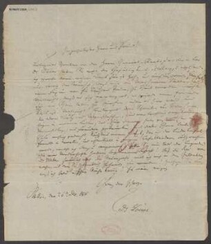 Brief an B. Schott's Söhne : 26.12.1835