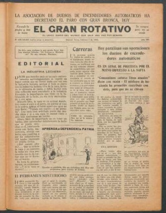 El gran rotativo : El único diário del mundo que sale una vez por semana