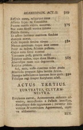 Actus Tertius. - Actus Quintus.