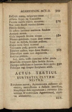 Actus Tertius. - Actus Quintus.