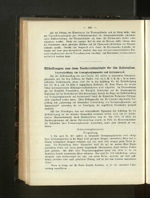 Mitteilungen aus dem Nachrichtenblatt für die Zollstellen.