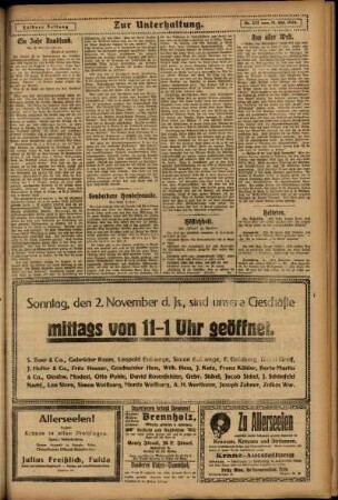 Zweite Ausgabe vom Freitag, den 31. Oktober 1924.