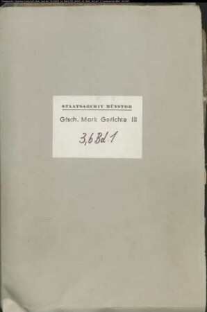 Hypothekenbuch der Gerichts Volmarstein, Bd. 1