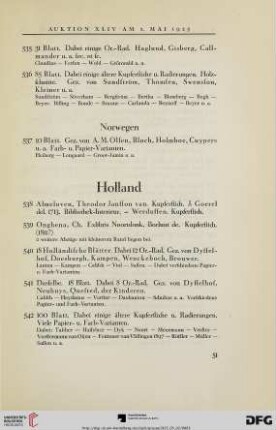 Holland (Nr. 538-542)