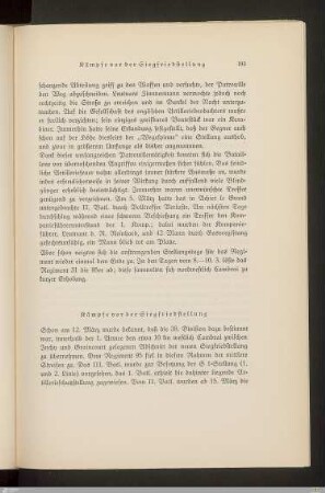 Kämpfe vor der Siegfriedstellung